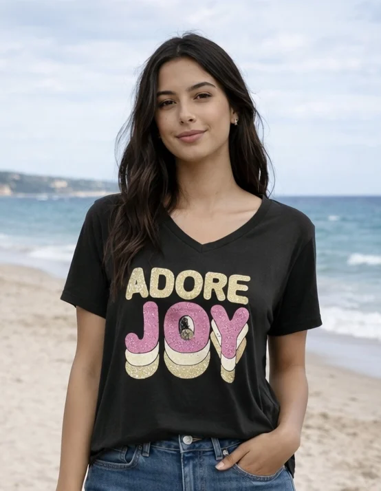 Tshirt adore joy | Jus de coco 