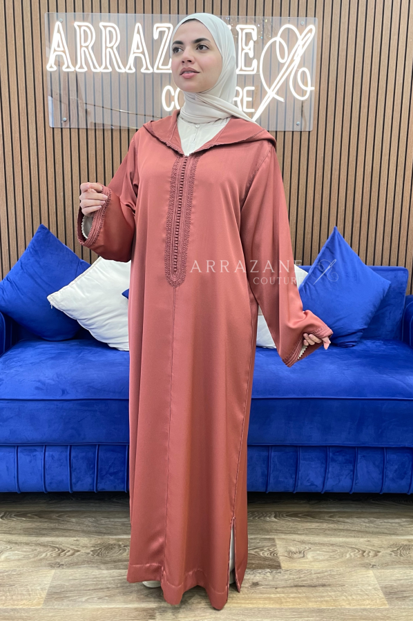 Djellaba Cadi Debbana Brique | CasaZaz