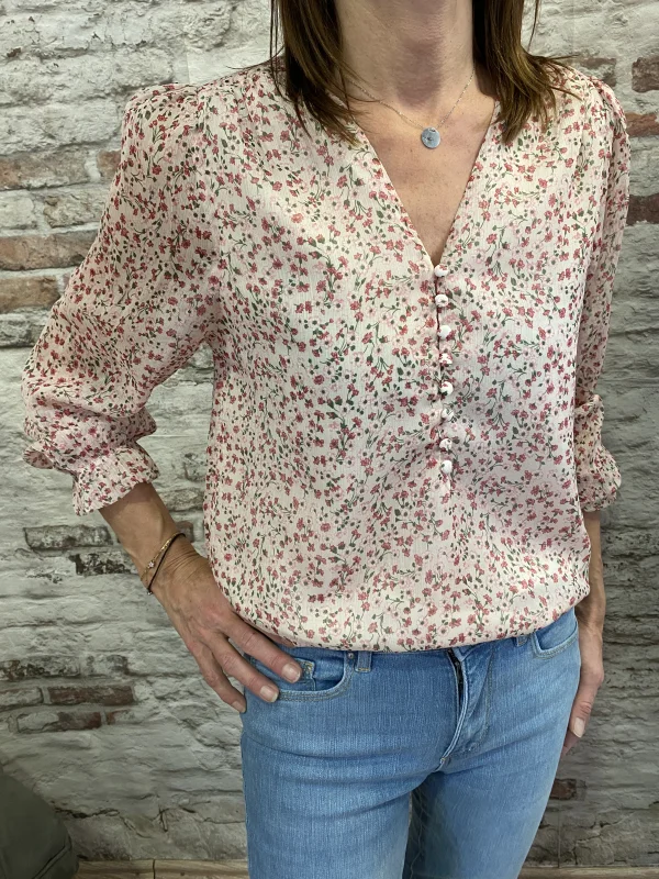 Blouse fleurs | Jus de coco 