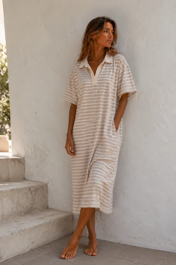 Harper Oversized Polo Dress | Salsa Color