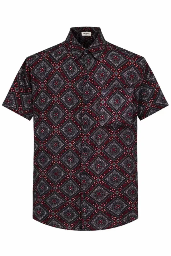 Camisa Havaiana Bolso Print Afro Uva | Definne