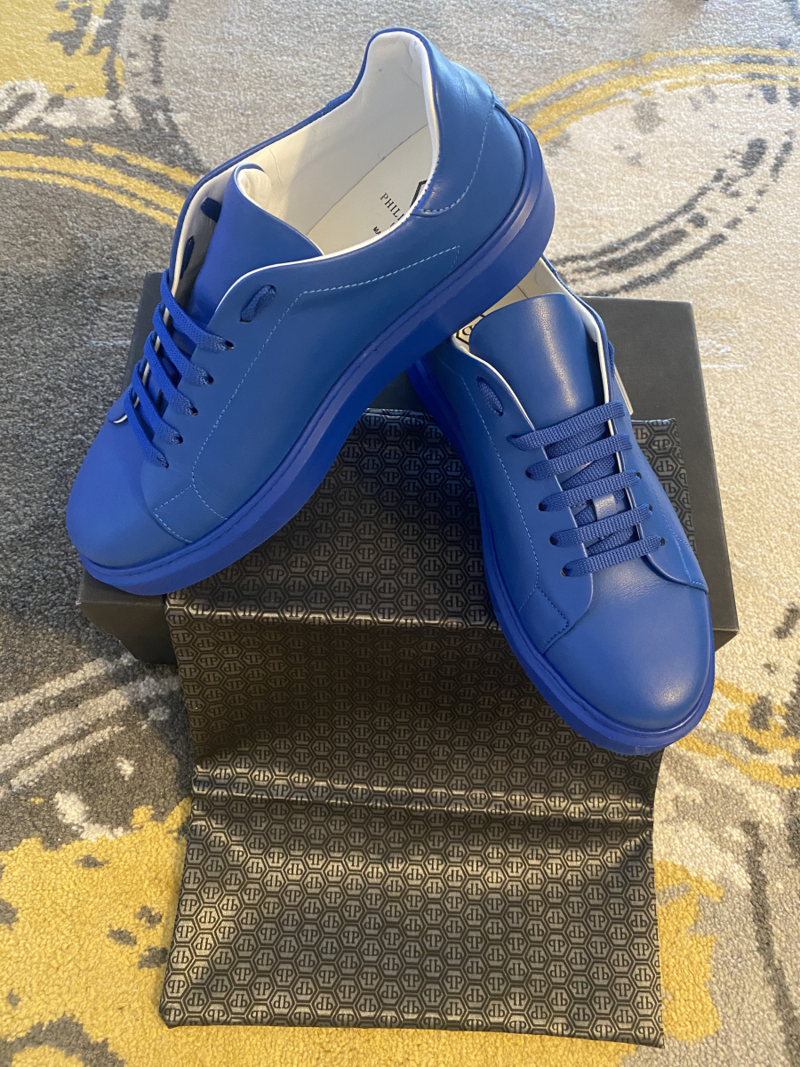Phillip Plein Sneakers Light Blue  | MASSIMOLUXURYOUTLET