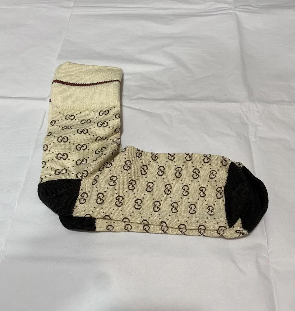 Gucci Firenze Cotton Socks Beige | MASSIMOLUXURYOUTLET