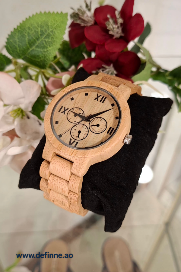 Relógio Analógico Wood Whatch Romano  | Definne