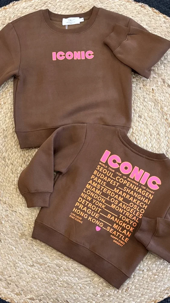 Sweat iconic marron  | Lena in Love 