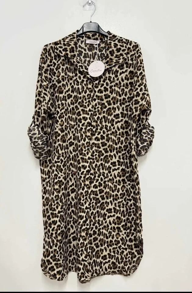 Chemise tunique leopard | Jus de coco 