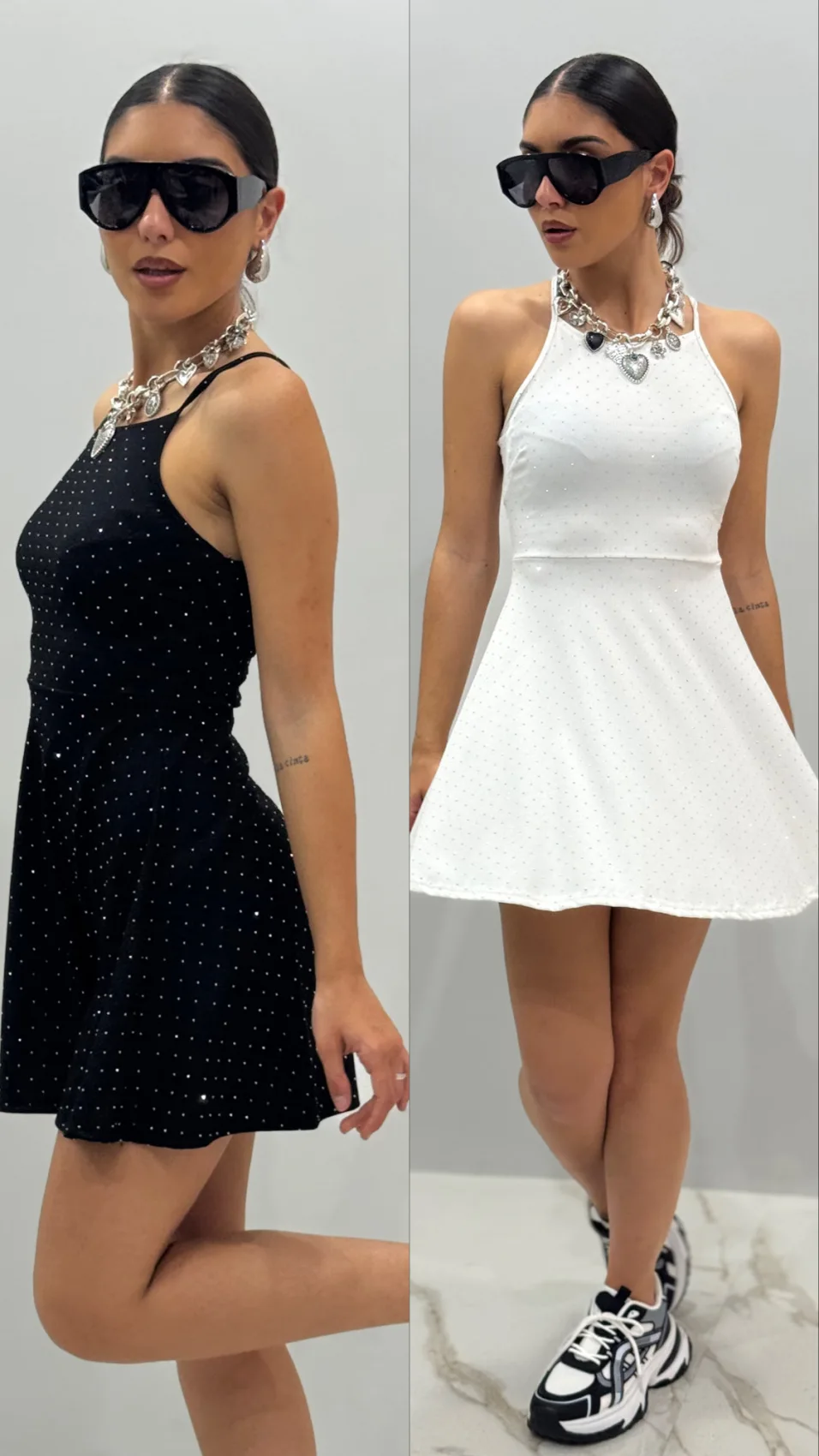 Vestitino mini con strass  | ELIS MODA