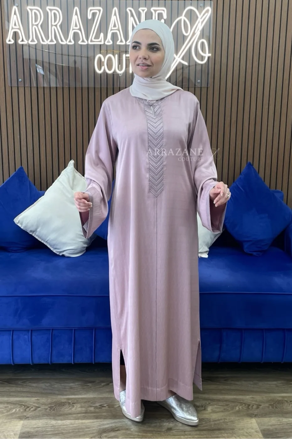 Caftan randa hessira rose | CasaZaz
