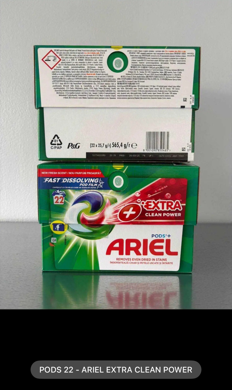 PODS 22 - ARIEL EXTRA CLEAN POWER | fresh home