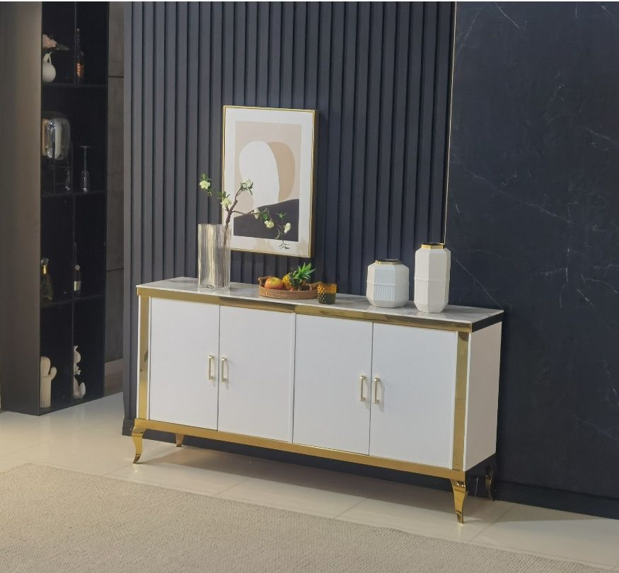 Buffet Baroque effet marbre  | MULTI-AFFAIRES
