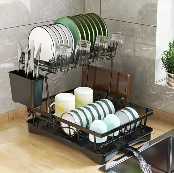 Escurridor de platos de metal resistente  | STORE TECH MONGI E&E