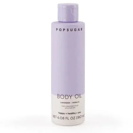 POPSUGAR Moisturizing Body Oil, Lavender + Vanilla, 180ml | Home & Kitchen Delights