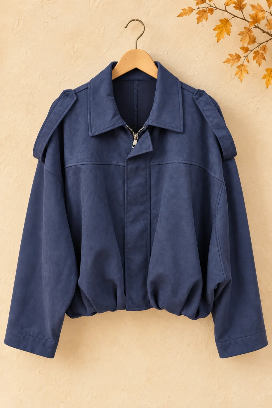 Veste " noelie" suedine marine 38 au 48/50 | Les Chics Filles by Sab