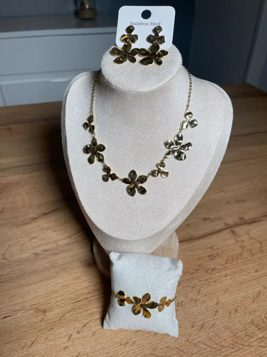 Ensemble collier+bracelet+boucle d’oreilles | Dalyn shop