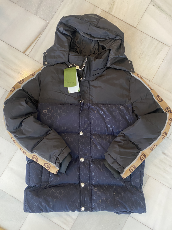 Gucci Jacket Jacquard Monogram GG Blue | MASSIMOLUXURYOUTLET