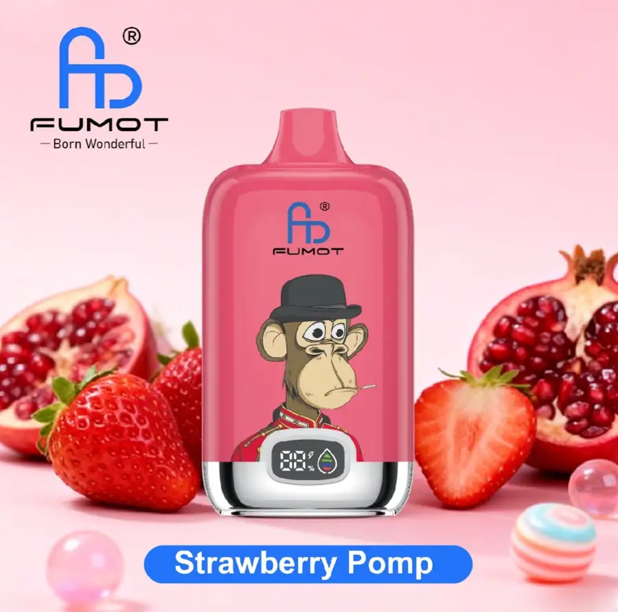 12000 Strawberry pomp | Eq vape