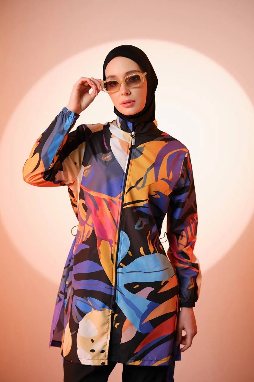 Burkini Imprimé Noir | CasaZaz