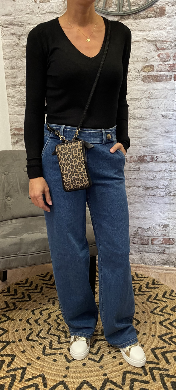 Pochette cuir léopard | Jus de coco 