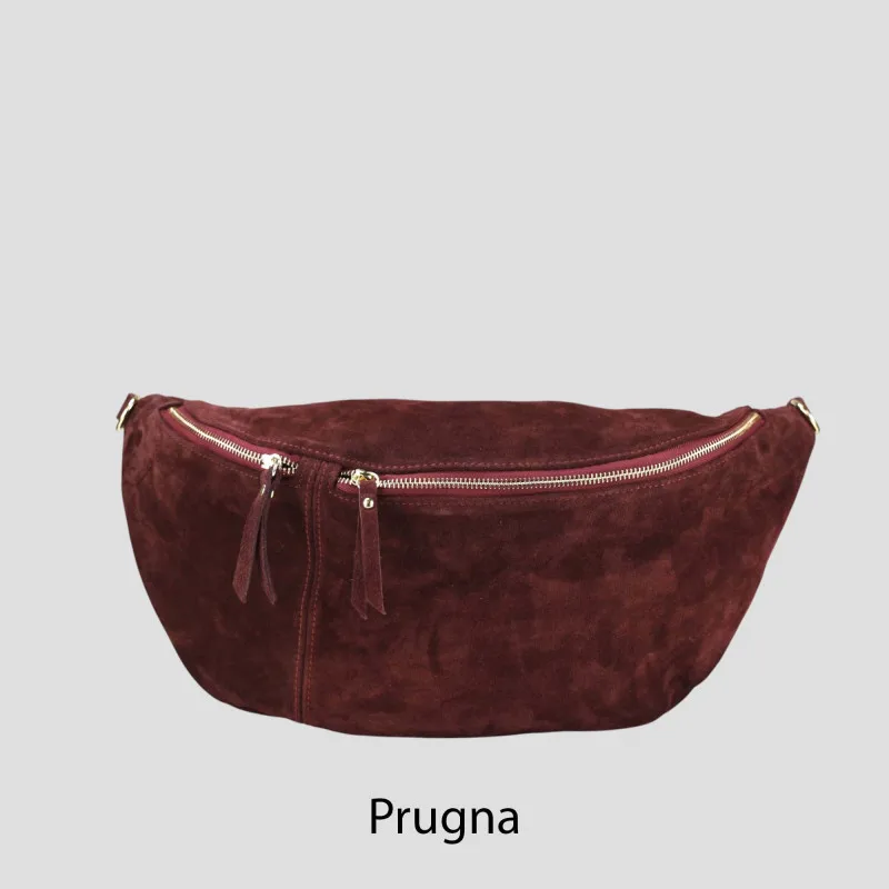 6067 - Borsa/Marsupio in camoscio  | Carvin Bags