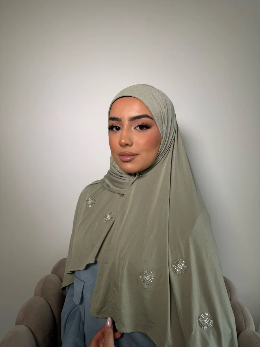 Hijab Perla verde macha | WASIRA