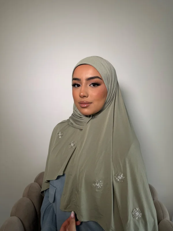 Hijab Perla verde macha | WASIRA
