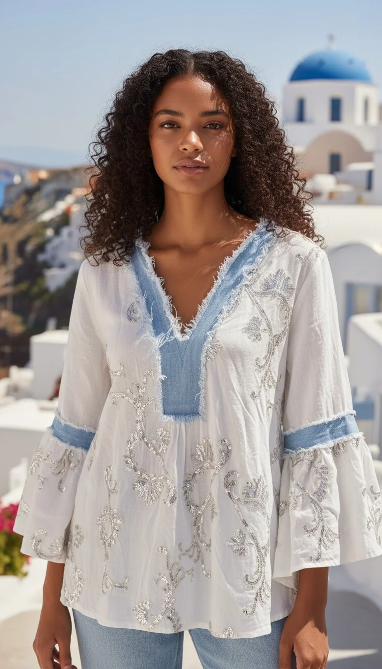 Chemise Luna Denim | Chez Florem