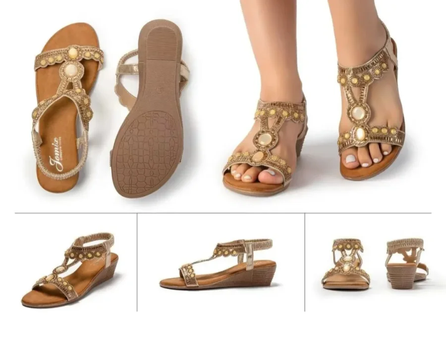 Sandale dorée  | Rynalife