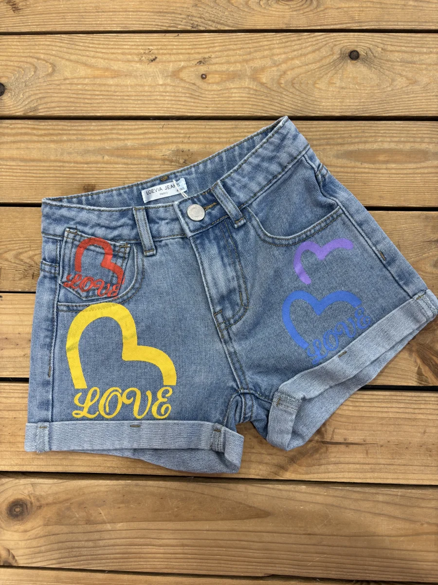 Short en jeans heart  | Lena in Love 