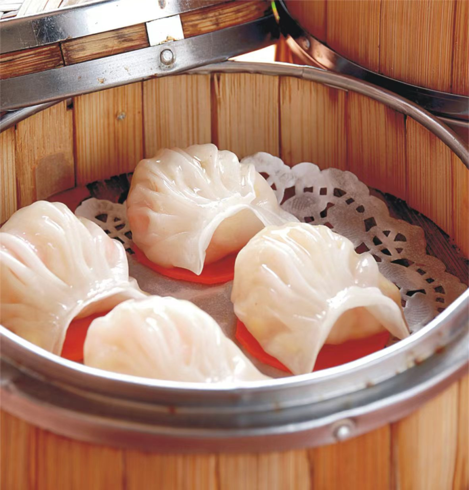 Raviolis crevette à la vapeur | 墨池 mochi