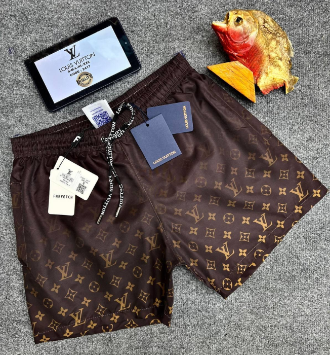 Louis Vuitton Swimming Short Brown | MASSIMOLUXURYOUTLET