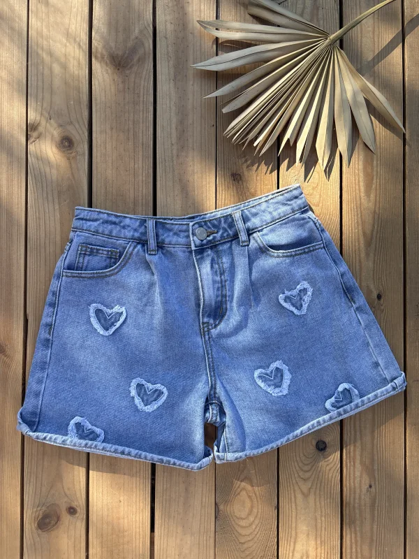 Short coeur jeans  | Lena in Love 