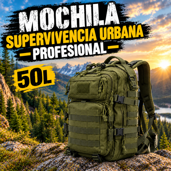 Mochila Supervivencia Profesional Urbana | Soldado Templario