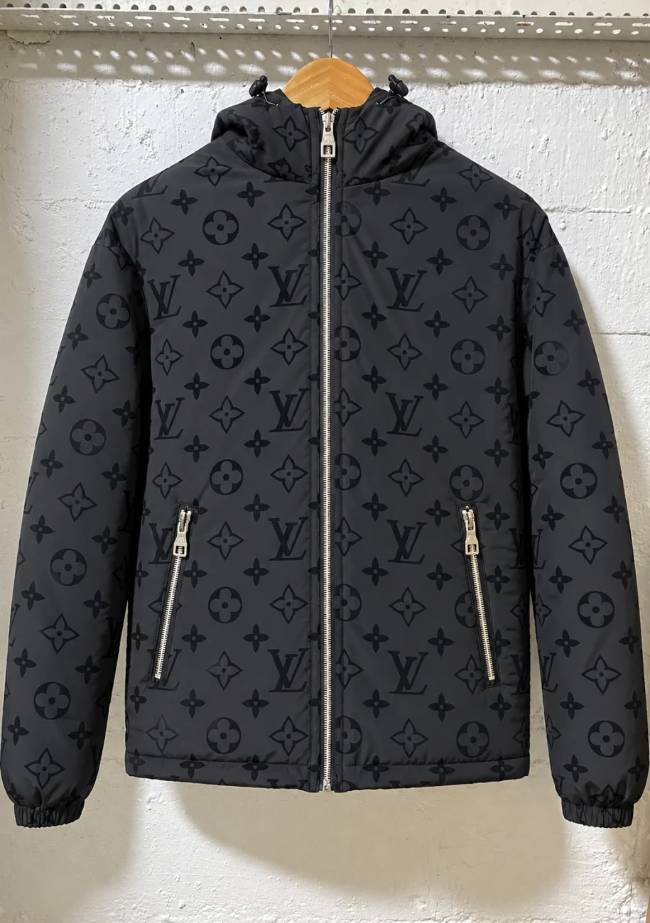 Louis Vuitton Monogram Puffer Jacket Black | 