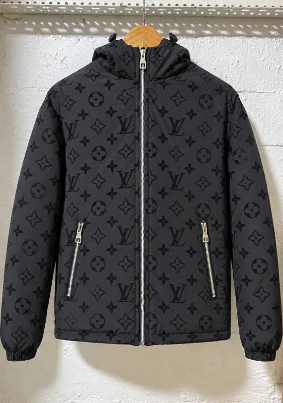 Louis Vuitton Monogram Puffer Jacket Black | 