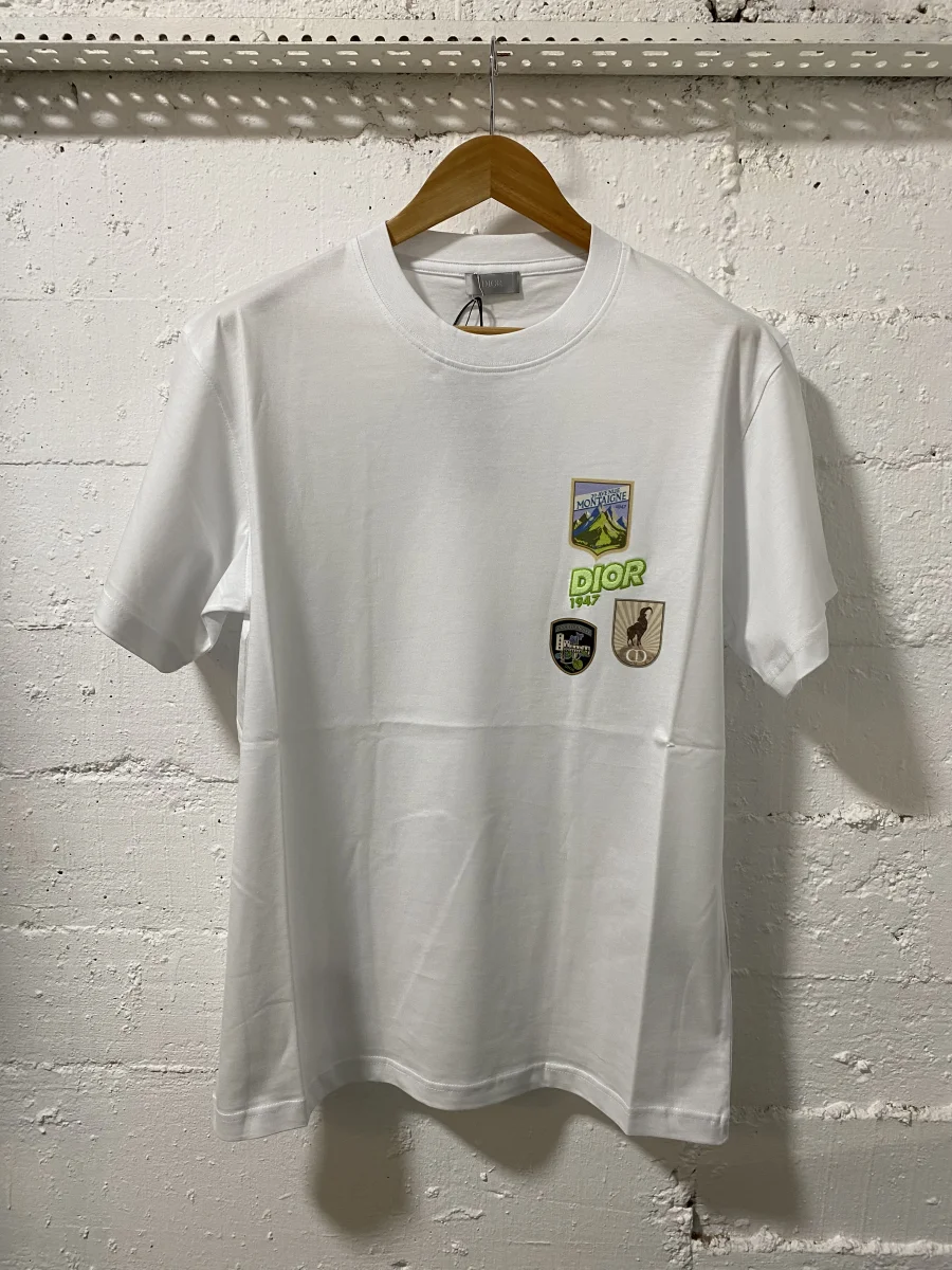 Christian Dior Paris T-Shirt White | MASSIMOLUXURYOUTLET