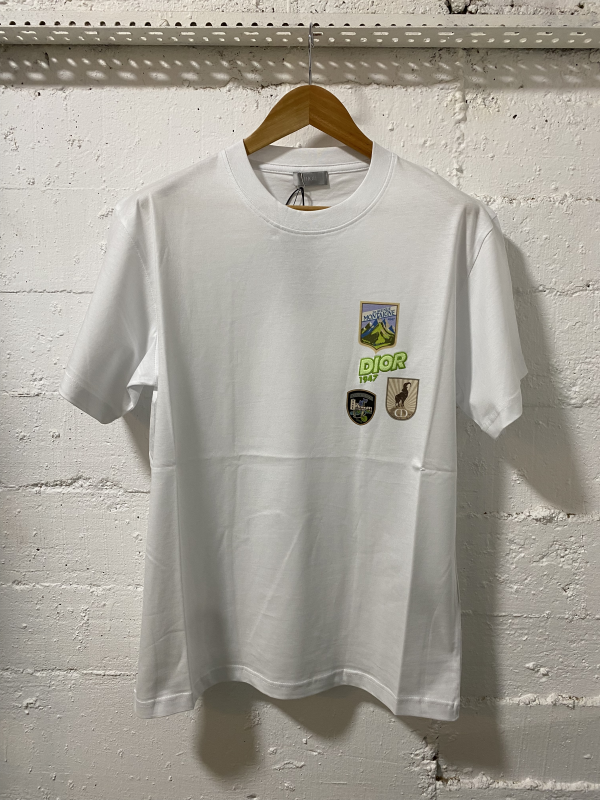 Christian Dior Paris T-Shirt White | MASSIMOLUXURYOUTLET