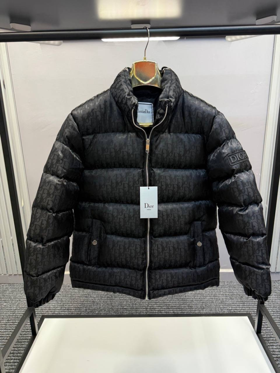  Christian Dior Jacket Goose Feather Black | MASSIMOLUXURYOUTLET