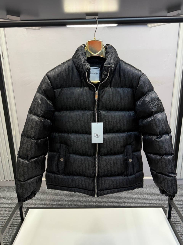  Christian Dior Jacket Goose Feather Black | MASSIMOLUXURYOUTLET