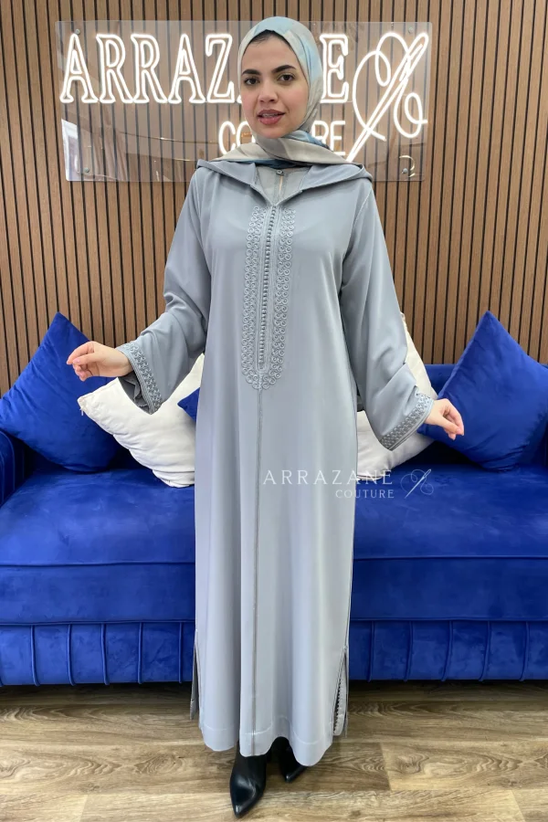 Djellaba Crêpe grise | CasaZaz