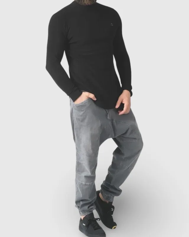 PULL COL MONTANT - NOIR | AMCOSMETIK