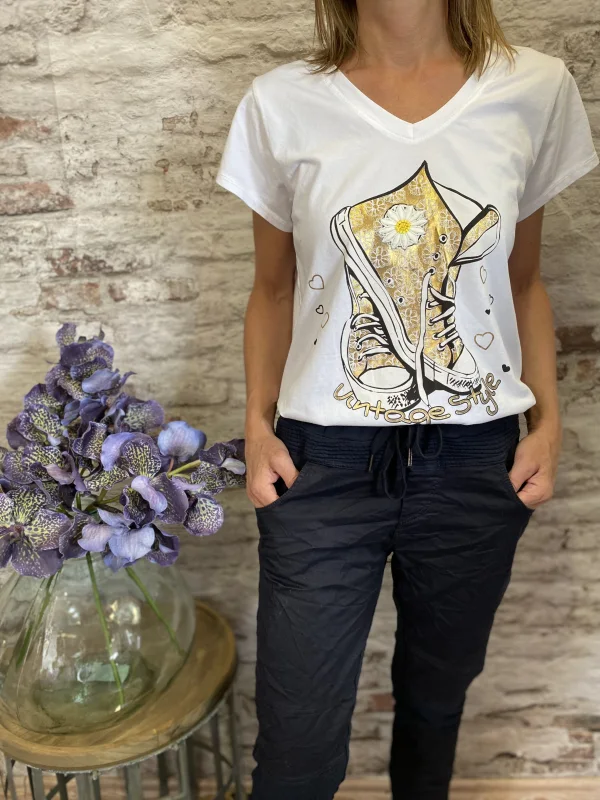 Tee shirt basket doré étoile | Jus de coco 