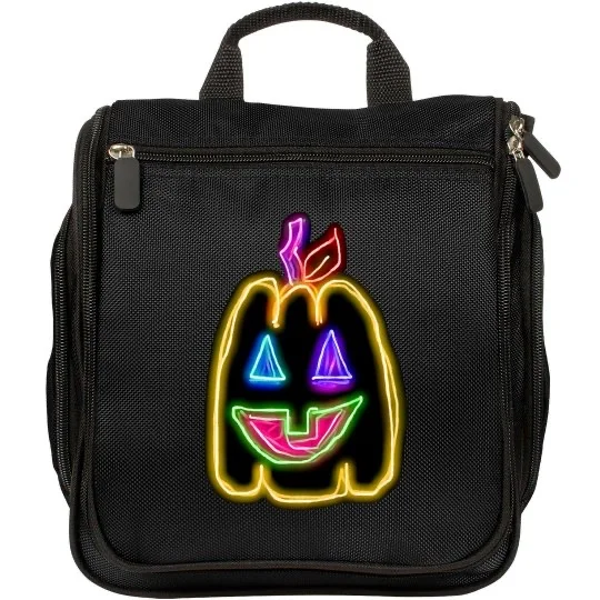 💠NEON PUMPKIN 1💠 TOILETRY MAKEUP BAG | 💠 ℕ𝔽𝕋 𝕄𝕖𝕣𝕔𝕙 💠