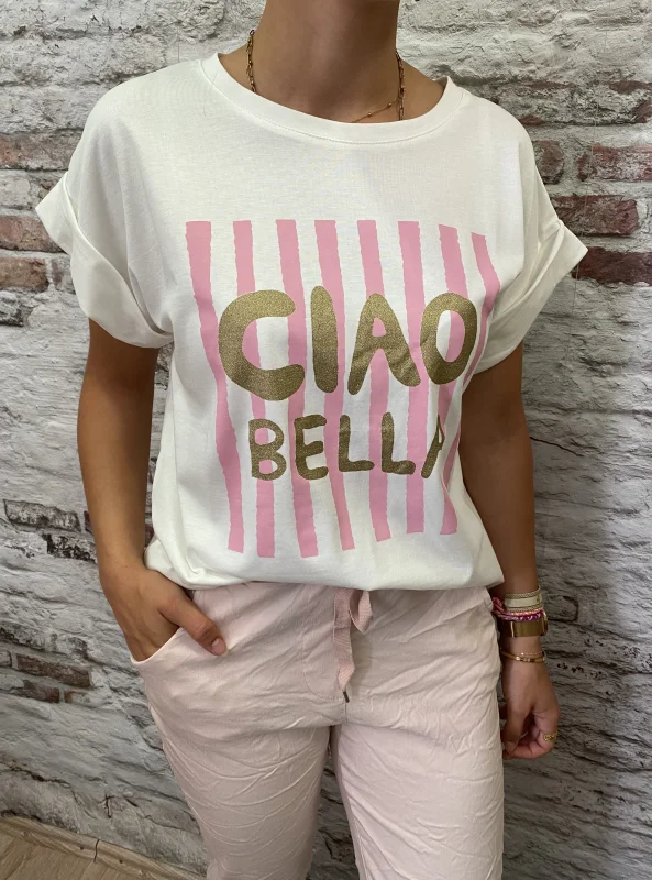 Tee shirt ciao bella | Jus de coco