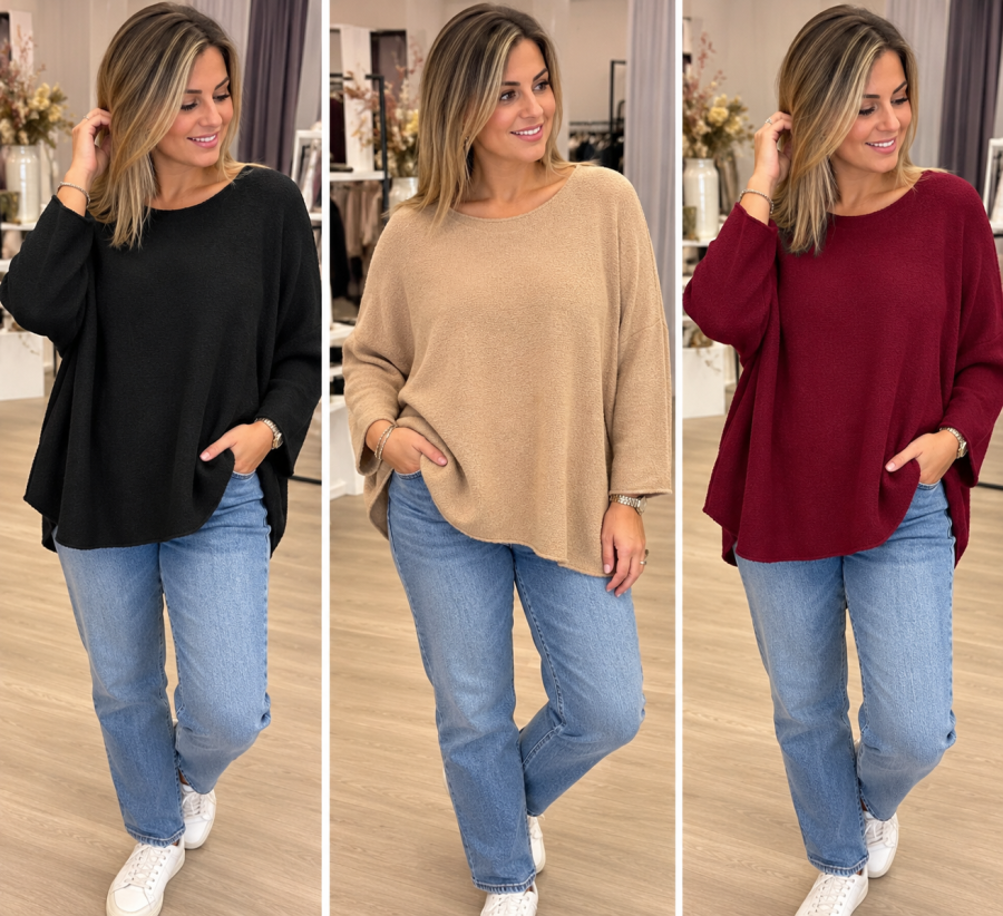 Pull col rond | Boutique Manon création