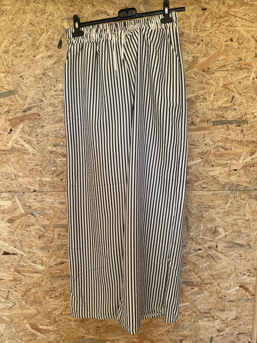 PANTALON A RAYURES PETITE TAILLE | LA RONDE DES MODES