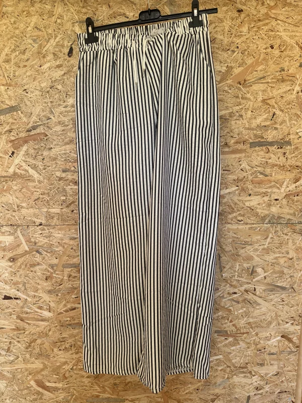 PANTALON A RAYURES PETITE TAILLE | LA RONDE DES MODES