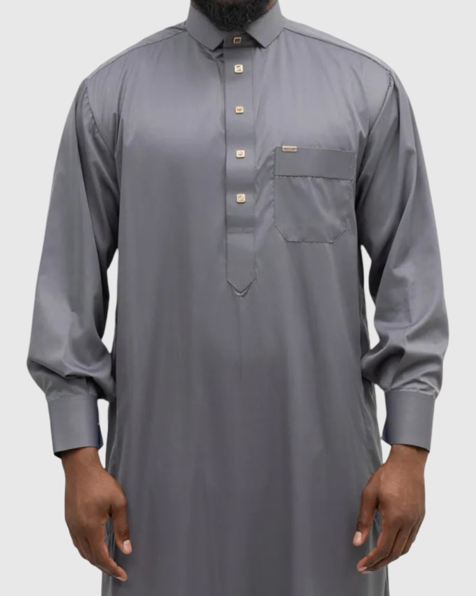 QAMIS ADAM GRIS – ÉLÉGANCE PREMIUM & CONFORT ABSOLU | AMCOSMETIK