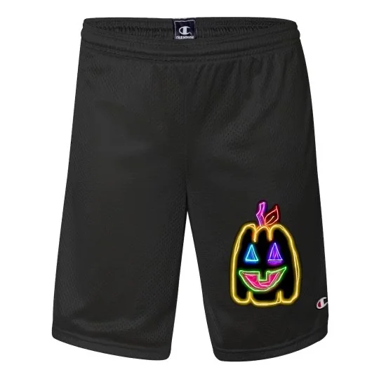 💠NFT NEON PUMPKIN 1💠 CHAMPION MESH SHORTS WITH POCKETS | 💠 ℕ𝔽𝕋 𝕄𝕖𝕣𝕔𝕙 💠