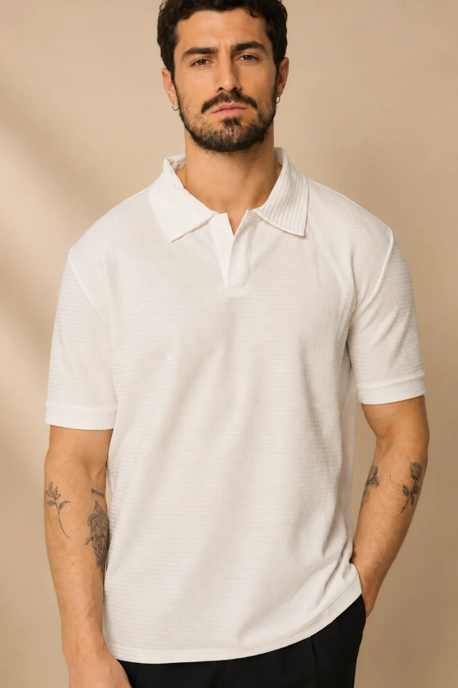 Polo Basico e Branco Poliéster Cod.424 | definne