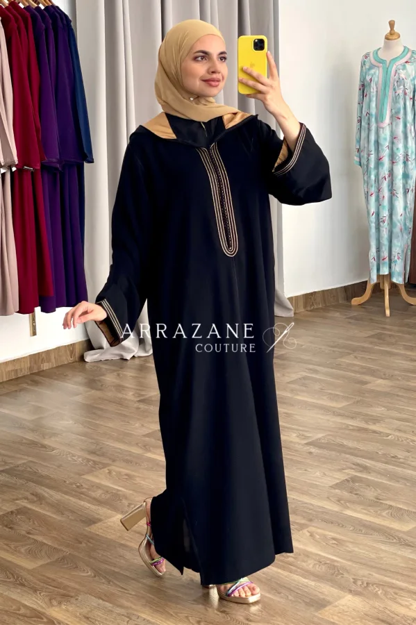 Djellaba Crêpe Dfira Main | CasaZaz